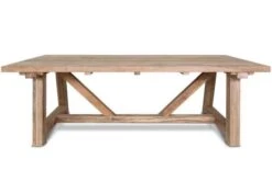 OUTFLEXX Esstisch XXL, Natur, Recyceltes FSC®-Teakholz, 220x110cm, Rustikal Gebürstet, Tischplattenstärke 4cm -MBM Verkäufe 2 15864.jpg