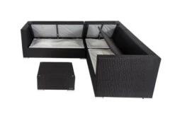OUTFLEXX Loungemöbel-Set, Schwarz, Polyrattan, 6 Personen, Wasserfeste Kissenbox -MBM Verkäufe 2 18229 BOX A.jpg