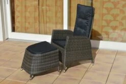 Ploß Rocking Dining Sessel, Grau/braun-meliert, Polyrattan, Verstellbar, Mit Fußhocker -MBM Verkäufe 2 18832.jpg