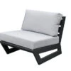 OUTFLEXX Loungesessel, Anthrazit / Creamy White, Aluminium / Polyester, 73x86x66 Cm, Inkl. Polster