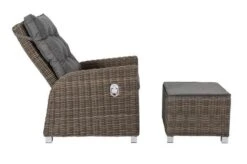 OUTFLEXX Dining Sessel, Grau, Polyrattan, 74 X 83 X 110 Cm, Stufenlos Verstellbar, Inkl. Hocker -MBM Verkäufe 2 20898.jpg