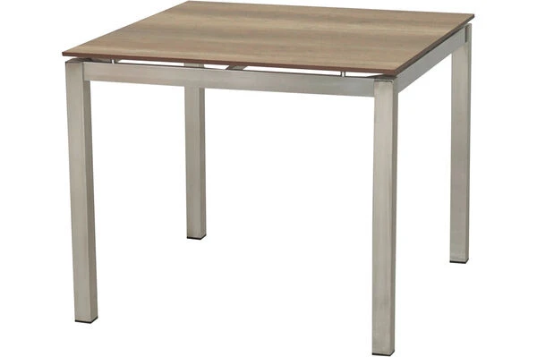 Ploß Esstisch Hudson, Silber/grau, Edelstahl/HPL, 90 X 90 Cm 2 Ploß Esstisch Hudson, Silber/grau, Edelstahl/HPL, 90 X 90 Cm – Bild 2