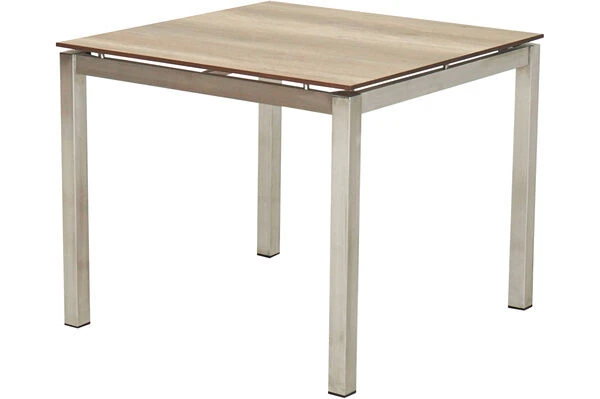 Ploß Esstisch Hudson, Silber/grau, Edelstahl/HPL, 90 X 90 Cm 8 Ploß Esstisch Hudson, Silber/grau, Edelstahl/HPL, 90 X 90 Cm – Bild 8