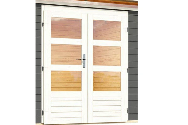 KARIBU Gartenhaus Kastorf 7, Terragrau, Fichtenholz 28mm, 702 X 244 X 222 Cm, Flachdach, Anbau 3,2m 2 KARIBU Gartenhaus Kastorf 7, Terragrau, Fichtenholz 28mm, 702 X 244 X 222 Cm, Flachdach, Anbau 3,2m – Bild 2