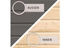 KARIBU Gartenhaus Kastorf 7, Terragrau, Fichtenholz 28mm, 702 X 244 X 222 Cm, Flachdach, Anbau 3,2m 12 KARIBU Gartenhaus Kastorf 7, Terragrau, Fichtenholz 28mm, 702 X 244 X 222 Cm, Flachdach, Anbau 3,2m -MBM Verkäufe 30467 4 04.jpg