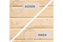 KARIBU Gartenhaus Kastorf6 , Naturbelassen, Fichtenholz 28mm, 612 X 274 X 222 Cm, Flachdach, Anbau 3,2m Mit Rückwand -MBM Verkäufe 30468 1 04.jpg