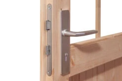 KARIBU Gartenhaus Kastorf 7, Naturbelassen, Fichtenholz 28mm, 702 X 244 X 222 Cm, Flachdach, Anbau 3,2m Mit Rückwand -MBM Verkäufe 30468 3 03.jpg