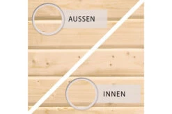 KARIBU Gartenhaus Kastorf 7, Naturbelassen, Fichtenholz 28mm, 702 X 244 X 222 Cm, Flachdach, Anbau 3,2m Mit Rückwand -MBM Verkäufe 30468 3 04.jpg