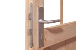 KARIBU Gartenhaus Theres 3, Naturbelassen, Fichtenholz 28mm, 767 X 240 X 242 Cm, Satteldach, 2 Dachausbauelemente -MBM Verkäufe 30472 1 03.jpg