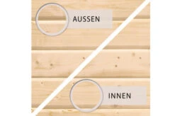 KARIBU Gartenhaus Theres 3, Naturbelassen, Fichtenholz 28mm, 767 X 240 X 242 Cm, Satteldach, 2 Dachausbauelemente -MBM Verkäufe 30472 1 04.jpg