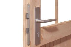 KARIBU Gartenhaus Radeburg 1, Terragrau, Fichtenholz 40mm, 664 X 309 X 229,5 Cm, Pultdach, Anbau 3,3m -MBM Verkäufe 30474 2 03.jpg