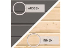 KARIBU Gartenhaus Radeburg 1, Terragrau, Fichtenholz 40mm, 664 X 309 X 229,5 Cm, Pultdach, Anbau 3,3m -MBM Verkäufe 30474 2 04.jpg