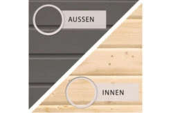 KARIBU Gartenhaus Radeburg 1, Terragrau, Fichtenholz 40mm, 664 X 309 X 229,5 Cm, Pultdach, Anbau 3,3m Mit Rückwand -MBM Verkäufe 30475 2 04.jpg