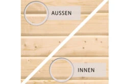 KARIBU Gartenhaus Radeburg 3, Naturbelassen, Fichtenholz 40mm, 406 X 369 X 229,5 Cm, Pultdach, Inkl. 2 Drehkippfenster -MBM Verkäufe 30476 3 06.jpg