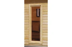 KARIBU Gartenhaus Radeburg 4, Naturbelassen, Fichtenholz 40mm, 528 X 368 X 231 Cm, Flachdach, Inkl. 2 Drehkippfenster -MBM Verkäufe 30476 5 06.jpg