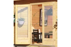 KARIBU Gartenhaus Radeburg 2, Naturbelassen, Fichtenholz 40mm, 724 X 309 X 229,5 Cm, Pultdach, Anbau 3,3m Mit Rückwand -MBM Verkäufe 30478 1 03.jpg