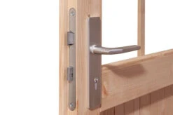 KARIBU Gartenhaus Radeburg 3, Naturbelassen, Fichtenholz 40mm, 724 X 369 X 229,5 Cm, Pultdach, Anbau 3,3m -MBM Verkäufe 30479 1 04.jpg