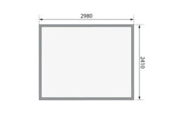 KARIBU Gartenhaus Kerko 5, Terragrau, Fichtenholz 19mm, 329 X 246 X 210 Cm, Flachdach, Doppelflügeltür -MBM Verkäufe 30542 2 06.jpg