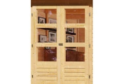 KARIBU Gartenhaus Kerko 6, Naturbelassen, Fichtenholz 19mm, 558 X 306 X 216 Cm, Flachdach, Anbau 2,4m -MBM Verkäufe 30543 3 03.jpg