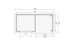 KARIBU Gartenhaus Kerko 3, Terragrau, Fichtenholz 19mm, 508 X 217 X 211 Cm, Flachdach, Anbau 2,4m Mit Rückwand 15 KARIBU Gartenhaus Kerko 3, Terragrau, Fichtenholz 19mm, 508 X 217 X 211 Cm, Flachdach, Anbau 2,4m Mit Rückwand -MBM Verkäufe 30544 2 06.jpg