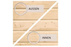 KARIBU Gartenhaus Kerko 5, Naturbelassen, Fichtenholz 19mm, 591,5 X 246 X 210 Cm, Flachdach, Anbau 2,8m Mit Rückwand -MBM Verkäufe 30547 5 04.jpg