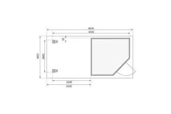 KARIBU Gartenhaus Schwandorf 3 , Terragrau, Fichtenholz 19mm, 467 X 217 X 218 Cm, Flachdach, Anbau 2,4m Mit Rückwand 15 KARIBU Gartenhaus Schwandorf 3 , Terragrau, Fichtenholz 19mm, 467 X 217 X 218 Cm, Flachdach, Anbau 2,4m Mit Rückwand -MBM Verkäufe 30549 2 06.jpg