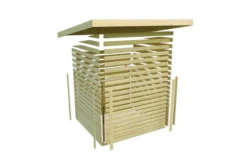 KARIBU Gartenhaus Schwandorf 5, Naturbelassen, Fichtenholz 19mm, 530 X 246 X 218 Cm, Flachdach, Anbau 2,8m Mit Rückwand 18 KARIBU Gartenhaus Schwandorf 5, Naturbelassen, Fichtenholz 19mm, 530 X 246 X 218 Cm, Flachdach, Anbau 2,8m Mit Rückwand -MBM Verkäufe 30551 3 09.jpg