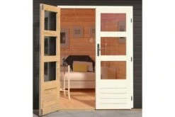 KARIBU Gartenhaus Bastrup 7, Anthrazit, Fichtenholz 28mm, 357 X 297 X 222 Cm, Pultdach, Eco Doppelflügeltür -MBM Verkäufe 30562 5 03.jpg