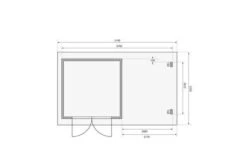 KARIBU Gartenhaus Bastrup5 , Naturbelassen, Fichtenholz 28mm, 514,5 X 297 X 222 Cm, Pultdach, Anbau 2m Mit Rückwand -MBM Verkäufe 30563 4 06.jpg