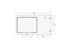 KARIBU Gartenhaus Bastrup7 , Naturbelassen, Fichtenholz 28mm, 574,5 X 297 X 222 Cm, Pultdach, Anbau 2m Mit Rückwand -MBM Verkäufe 30563 5 06.jpg