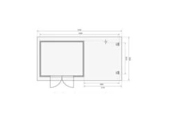 KARIBU Gartenhaus Bastrup 7 , Anthrazit, Fichtenholz 28mm, 674 X 297 X 222 Cm, Pultdach, Anbau 3m Mit Rückwand -MBM Verkäufe 30566 10 06.jpg