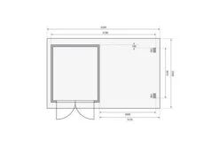 KARIBU Gartenhaus Bastrup 4 , Anthrazit, Fichtenholz 28mm, 554 X 297 X 222 Cm, Pultdach, Anbau 3m Mit Rückwand -MBM Verkäufe 30566 6 06.jpg