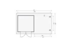 KARIBU Gartenhaus Bastrup5 , Anthrazit, Fichtenholz 28mm, 614 X 297 X 222 Cm, Pultdach, Anbau 3m Mit Rückwand -MBM Verkäufe 30566 8 06.jpg