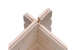 KARIBU Gartenhaus Bastrup 7, Naturbelassen, Fichtenholz 28mm, 774,5 X 297 X 222 Cm, Pultdach, Anbau 4m Mit Rückwand -MBM Verkäufe 30568 3 10.jpg