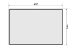 KARIBU Mittelwandhaus Mühlentrup 2, Naturbelassen, Fichtenholz 19mm, 428 X 272 X 212 Cm, Flachdach -MBM Verkäufe 30572 1 07.jpg