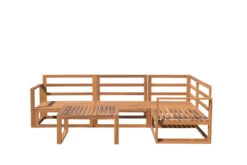 OUTFLEXX Ecklounge, Hellgrau, FSC-Akazienholz/Textil, Für 5 Personen, Inkl. Tisch Und Polster -MBM Verkäufe 30791 08.jpg