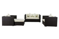OUTFLEXX Loungemöbel-Set, 5 Personen, Braun, Polyrattan, Wasserfeste Kissenbox 7 OUTFLEXX Loungemöbel-Set, 5 Personen, Braun, Polyrattan, Wasserfeste Kissenbox -MBM Verkäufe 3 1298 BOX A.jpg