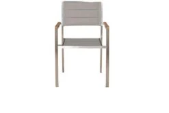 OUTFLEXX Stuhl, Silber, Edelstahl/Textilene, Padded, Armlehnen Aus FSC-Teakholz, 62x56,5x86cm -MBM Verkäufe 3 13515.jpg