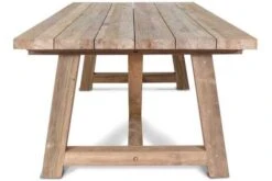 OUTFLEXX Esstisch XXL, Natur, Recyceltes FSC®-Teakholz, 220x110cm, Rustikal Gebürstet, Tischplattenstärke 4cm -MBM Verkäufe 3 15864.jpg