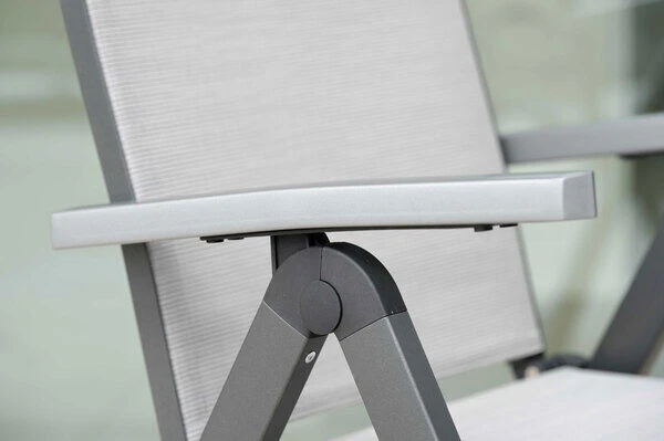 STERN New Top Klappsessel, Anthrazit/silber, Aluminium/Textil, 75x60x113 Cm, Rückenlehne Verstellbar, Klappbar 3 STERN New Top Klappsessel, Anthrazit/silber, Aluminium/Textil, 75x60x113 Cm, Rückenlehne Verstellbar, Klappbar – Bild 3