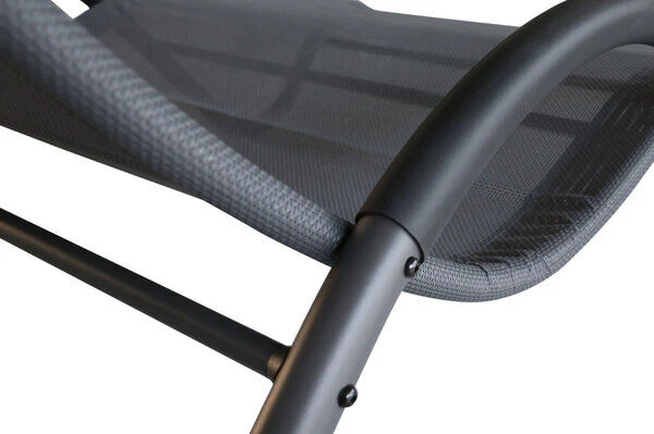 OUTFLEXX Doppelliege, Anthrazit, Polyester/Stahl Pulverbeschichtet, 205x138x34cm, Inkl. Nackenkissen, Rollbar 6 OUTFLEXX Doppelliege, Anthrazit, Polyester/Stahl Pulverbeschichtet, 205x138x34cm, Inkl. Nackenkissen, Rollbar – Bild 6