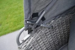 OUTFLEXX Sonneninsel, Grau, Polyrattan, Halbrund, 193 X 104 X 74 Cm, Hocker Drehbar, Dach Klappbar -MBM Verkäufe 3 16110.jpg