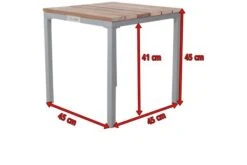 VILLANA Beistelltisch, FSC-Akazienholz / Aluminium, Silber, 45 X 45 X 45 Cm -MBM Verkäufe 3 16460.jpg