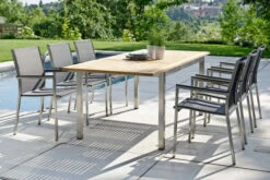 STERN Polaris Stapelsessel, Silbergrau/schwarz, Edelstahl/Textil, 61 X 54 X 89 Cm, Alu Armlehnen -MBM Verkäufe 3 16499.jpg