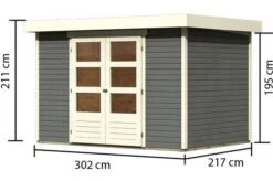 KARIBU Gartenhaus Askola 4, Fichtenholz 19 Mm, Pultdach -MBM Verkäufe 3 17993 7.jpg