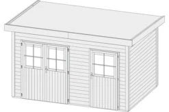 KARIBU Gartenhaus Tintrup, Fichtenholz 28 Mm, Flachdach -MBM Verkäufe 3 18038 2.jpg