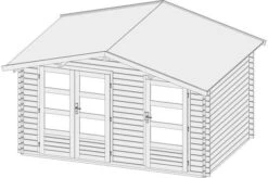 KARIBU Gartenhaus Radur, Fichtenholz 28 Mm, Naturbelassen 5 KARIBU Gartenhaus Radur, Fichtenholz 28 Mm, Naturbelassen -MBM Verkäufe 3 18042 1.jpg
