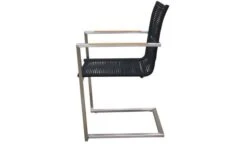 OUTFLEXX Freischwinger, Silber/schwarz, Edelstahl/Rope, FSC-Teakholz Armlehnen, 53 X 57 X 87 Cm -MBM Verkäufe 3 18286.jpg