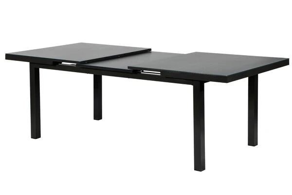 OUTFLEXX Premium Ausziehtisch, Anthrazit/grau, Alu/Glas, 180/240x100cm, Automatischer Ausziehmechanismus 3 OUTFLEXX Premium Ausziehtisch, Anthrazit/grau, Alu/Glas, 180/240x100cm, Automatischer Ausziehmechanismus – Bild 3