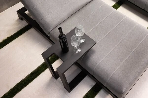 OUTFLEXX Beistelltisch, Weiß, Aluminium, 48 X 32 X 53 Cm, U-Form 3 OUTFLEXX Beistelltisch, Weiß, Aluminium, 48 X 32 X 53 Cm, U-Form – Bild 3